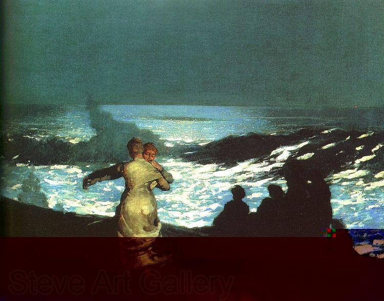 Winslow Homer Summer Night Norge oil painting art